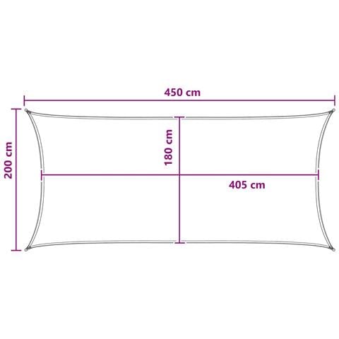 Telo Ombra Blu e Bianco 2 x 4,5 m HDPE - Foto 8
