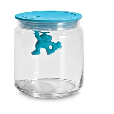 Barattolo in vetro Gianni 0,7 l colore azzurro - Foto 1