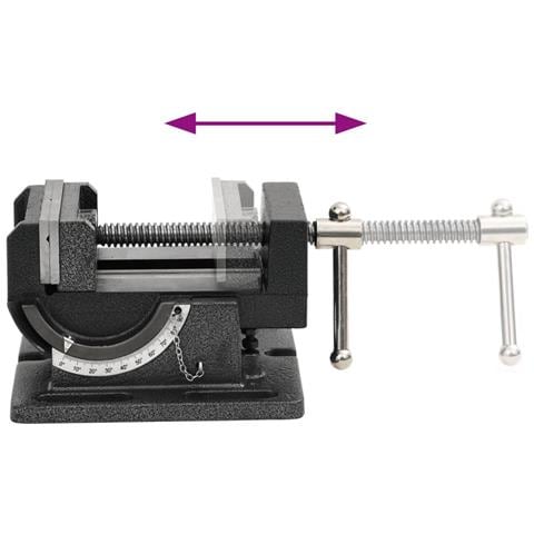 Morsa Inclinata Manuale per Trapano a Colonna 110 mm - Foto 2