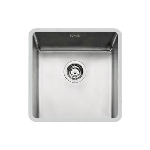 KE. 1V. 40x40.ST Lavello Montato Su Piano Quadrato Acciaio Inox - Foto 1