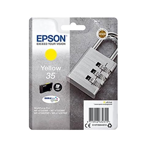 C13T35844010 Cartuccia Ink Originale Gialla per WorkForce Pro WF-4720 Capacità 650 Pagine - Foto 2