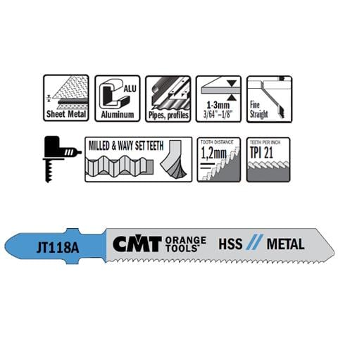 5 Lame Seghetto X Metal Hss 76x1.1-1.5x21tpi (diritto/fine) Jt118a-5 - Foto 1