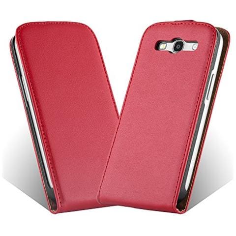 Custodia Compatibile Con Samsung Galaxy A3 2015 In Rosso Chili - Coperchio Protettivo In Design Flip Realizzato In Finta Pelle Liscia - Foto 1