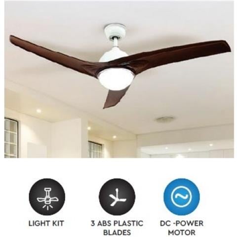 Ventilatore da Soffitto 35w Dc-motor con Lampada Led 15w 3in1 Color Change e Telecomando - Sku 7920 - VT-6055-3 - Foto 2