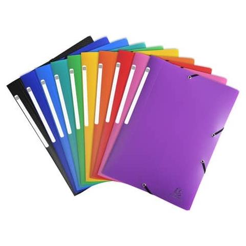 Cartelline A Tre Lembi In Ppl 24x32 Cm 10 Colori Assortiti 55800e - Foto 1