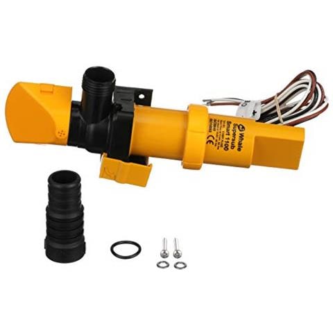 Pompa Di Sentina Elettrica Ss1212 Supersub Smart 1100 Per Uso In Acqua Dolce O Salata 12 V Cc 5 A Portata Aperta Di 1050 Gph A 272 V Cc 16 Awg Cavo 1 Pollice E 1 18 Pollici Collegamenti Del Tubo - Foto 1