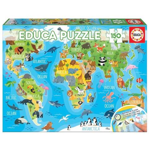 Mappa Del Mondo Animale 150 - Foto 1