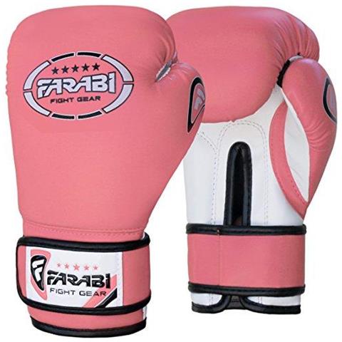 Bambini Junior 6-oz Rosa Guantoni Da Boxe Sparring Formazione Guanti Sacchetto Guanto Mezzo (spedizione Gratuita)  - Foto 1