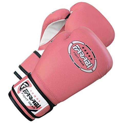 Bambini Junior 6-oz Rosa Guantoni Da Boxe Sparring Formazione Guanti Sacchetto Guanto Mezzo (spedizione Gratuita)  - Foto 2