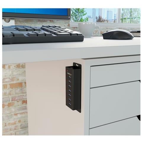 HUB USB SuperSpeed 3.0 a 7 porte - Perno e concentratore USB 3.0 ultra veloce a 5 GBps con alimentazione esterna - Nero - Foto 4