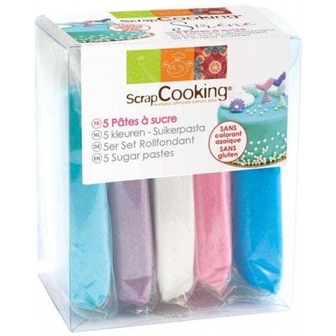 Lotto 5 Impasti Di Zucchero - Sirena - 5 X 80 G - Foto 1