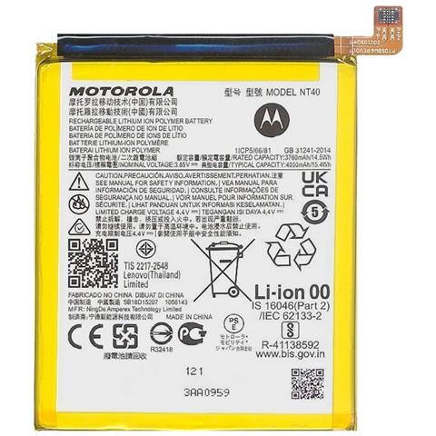 Batteria Litio Integrata Originale Nt40 Bulk Per Moto G Pure - Foto 1