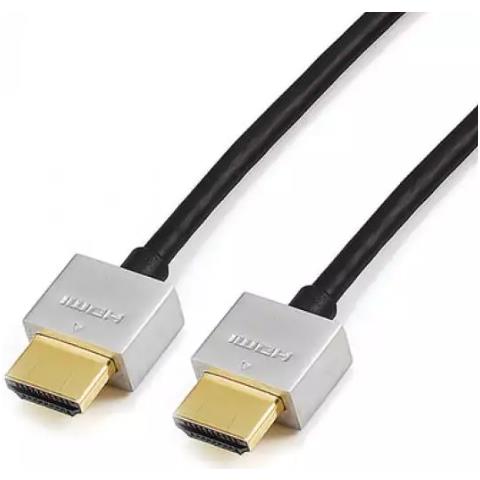 Cavo HDMI Full HD ad Alta Velocità con Ethernet 1m Ultra Slim - Nero - Foto 1