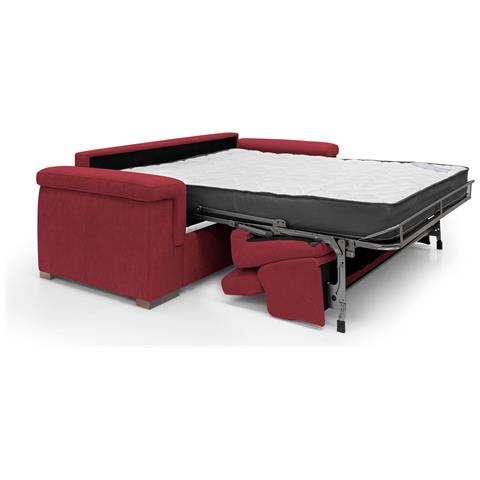 Giunone Divano Letto Alto 18 Cm. Impermeabile T02 Rosso - Foto 2
