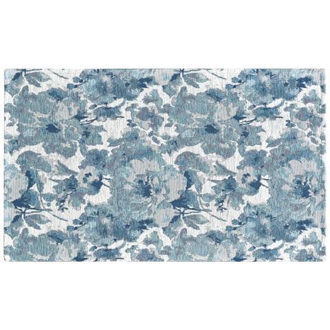 Tappeto Arredo Salotto Antiscivolo Scendiletto Camera Dis. Dubai By Suardi 85x150 Azzurro - Foto 1