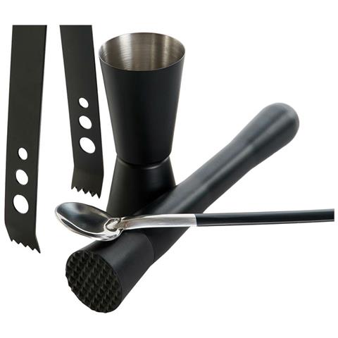 Set Da Cocktail Nero Acciaio Inossidabile 500 Ml 8 X 8 X 20 Cm - Foto 4