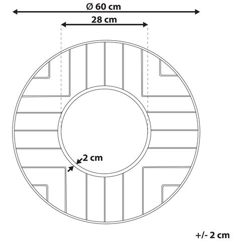 Specchio Hesdin Metallo Oro - Foto 2