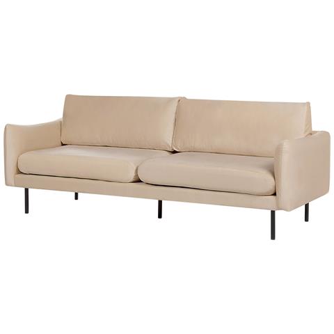 Set Da Salotto 4 Posti Vinterbro Velluto Beige - Foto 2
