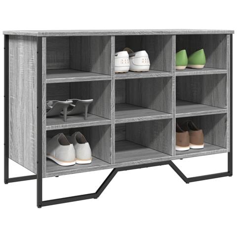 Scarpiera Grigio Sonoma 90x38x61,5 cm in Truciolato - Foto 1