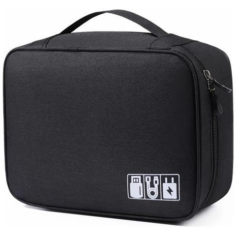 Borsa Portaoggetti Digitale Da Viaggio Resistente All'acqua Black - Foto 1