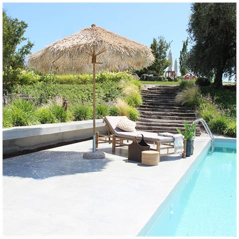 Aku - Ombrellone Da Giardino In Bamboo - Foto 6