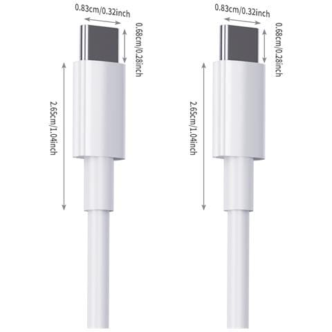 Cavo Di Ricarica Rapida 3m, 2 Pezzi Cavo Usb C A Usb C Pd 60w - Foto 1