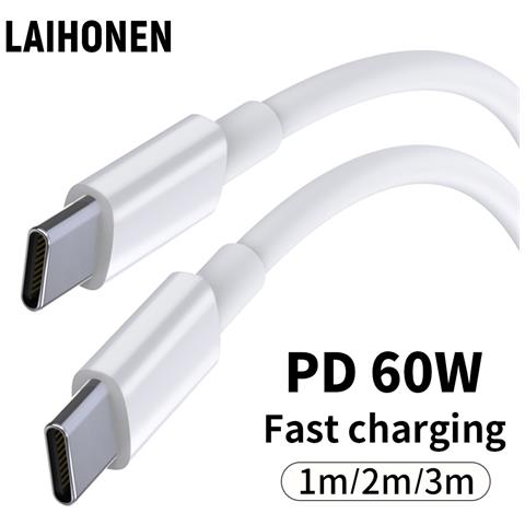 Cavo Di Ricarica Rapida 3m, 2 Pezzi Cavo Usb C A Usb C Pd 60w - Foto 5