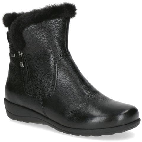 Black Casual Closed Booties Stivaletti Pelle Scarpe Donna Nero Eu 36, 9-26459-43-022 - Foto 1