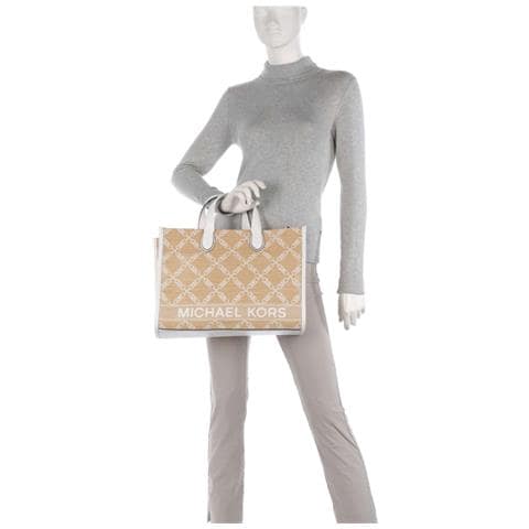 Large Grab Tote Nat Opticwht Borse Tote Sintetico Borse Donna Beige Eu One Size, 30s4s3gt3o-884 - Foto 3