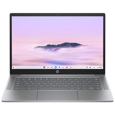 HP Chromebook 14a-nf0007nl Intel® Core™ i3 i3-N305 35,6 cm (14") Full HD 8 GB LPDDR5-SDRAM 256 GB eUFS Wi-Fi 6E (802.11ax) ChromeOS Argento - Foto 1