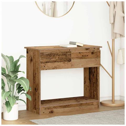 Tavolo Consolle con Cassetti Legno Antico 85,5x38,5x74,5 cm - Foto 1
