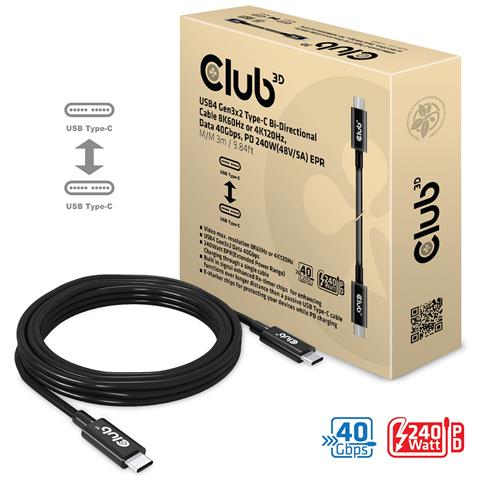 CAC-1579 cavo USB USB4 Gen 3x2 3 m USB C Nero - Foto 11