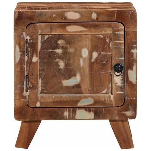 Comodini 2pz 40x32x46 Cm In Legno Massello Di Recupero - Foto 2