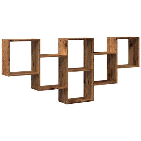 Scaffale A Parete Legno Vecchio 159x18x66 Cm In Truciolato - Foto 2