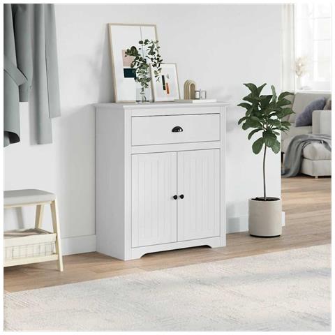 Mobile Da Ingresso Bodo Bianco 80x35x90 Cm - Foto 3