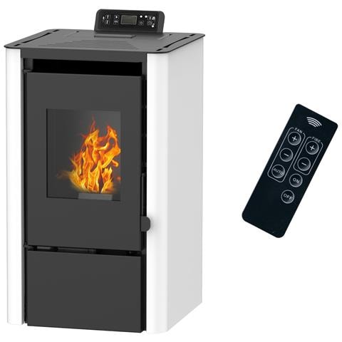 Stufa A Pellet Ad Aria Anita Da 7,6 Kw Bianco - Foto 1
