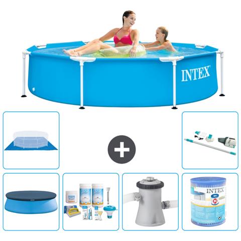 Piscina Fuori Terra - In Giro - 244x51 Cm - Blu - Include Accessori Coordinati A1447 - Foto 1