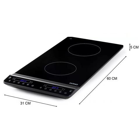 Piano Cottura DO30112IP Induzione Verticale 2 Piani Cottura Timer Nero - Foto 3