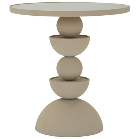 Tavolino Mf799 - Beige - Metallo - 40,5x40,5x42 Cm - Foto 1