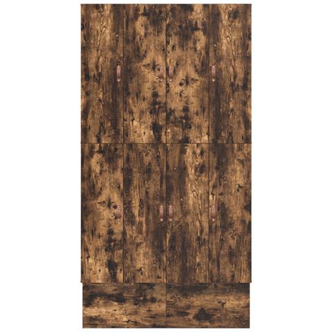 Struttura letto con contenitore con cassetto Rovere fumé 120 cm - Foto 8
