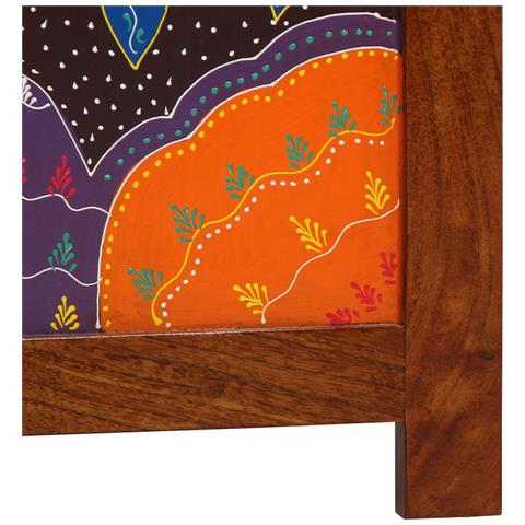 Divisore per Stanze 3 Pannelli Marrone Miele 35x1.5x160 cm Legno Massiccio Acacia - Foto 9