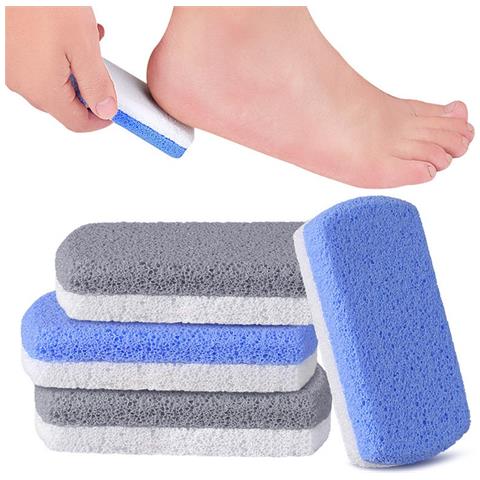 Set Di 5 Pietre Pomice Per Piedi: Esfoliazione Delicata E Rimozione Di Calli White+grey - Foto 4