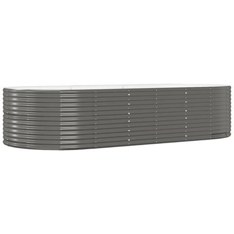 Letto Giardino Acciaio Zincato 291x140x68 Cm Grigio - Foto 1