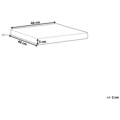 Cuscino Per Sedia Sassari Premium 46 X 46 Cm Tortora - Foto 2