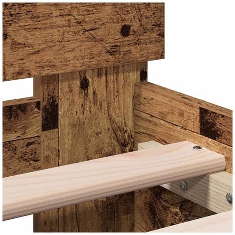 Telaio Letto Legno vecchio 90 x 190 cm Legno multistrato - Foto 9