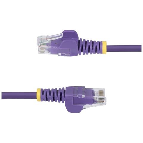 Cavo Ethernet CAT6 Viola da 15m; Patch UTP con Plug RJ45 Antigroviglio e Rilievi di Trazione, Cavo Lan Slim in Rame Puro 28AWG, Sottoposto a test Fluke - Foto 2