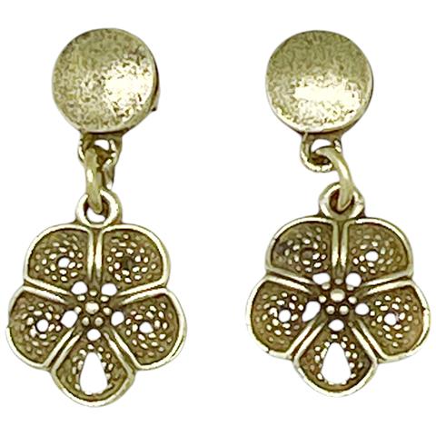 Ciondolo Cami Flower Con Texture In Rilievo Dorato - Foto 1