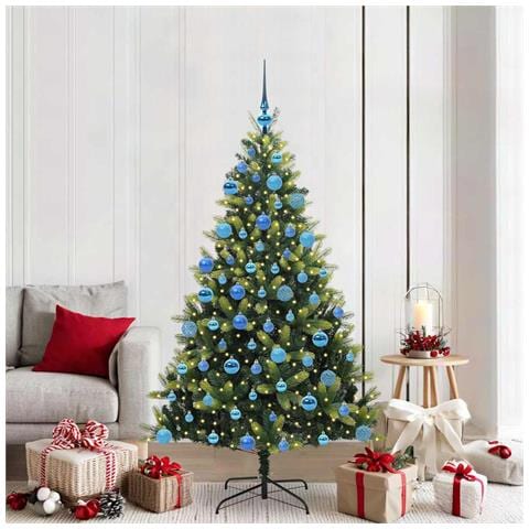 Albero di Natale Artificiale a Cerniera con 300 LED 180 cm - Foto 2