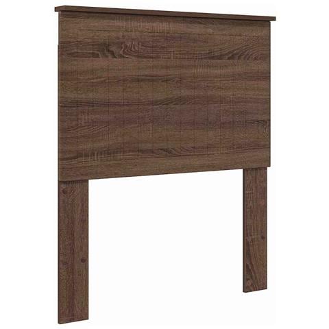 Testiera con testiera Rovere Marrone 80 cm Legno multistrato - Foto 1