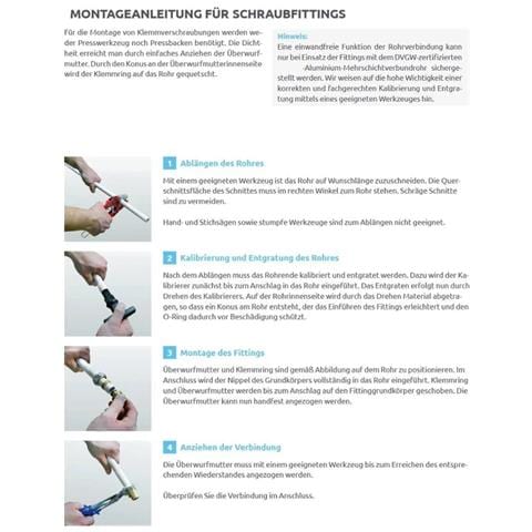 Tappo A Vite 16mm Per Tubo Multistrato  Raccordo Certificato Dvgw - Foto 2